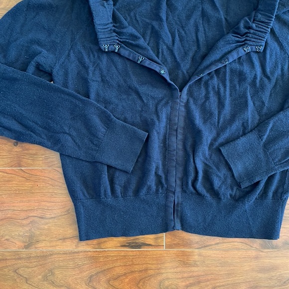 LOFT Dark Blue Cardigan - Picture 3 of 7
